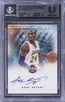 2012-13 Panini Past & Present "Modern Marks Autographs" #1 Kobe Bryant Signed Card - BGS NM-MT+ 8.5/BGS 10